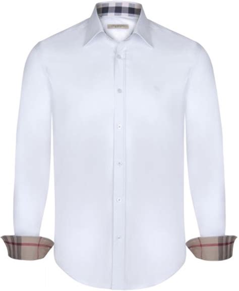 burberry men white shirt|Burberry white long sleeve shirt.